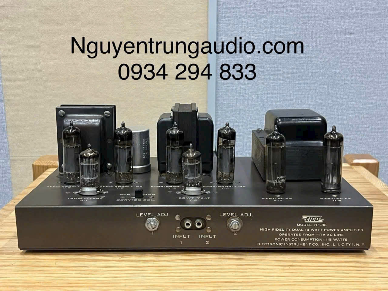 Eico HF-86 Power Đèn EL84 Mullard Vintage